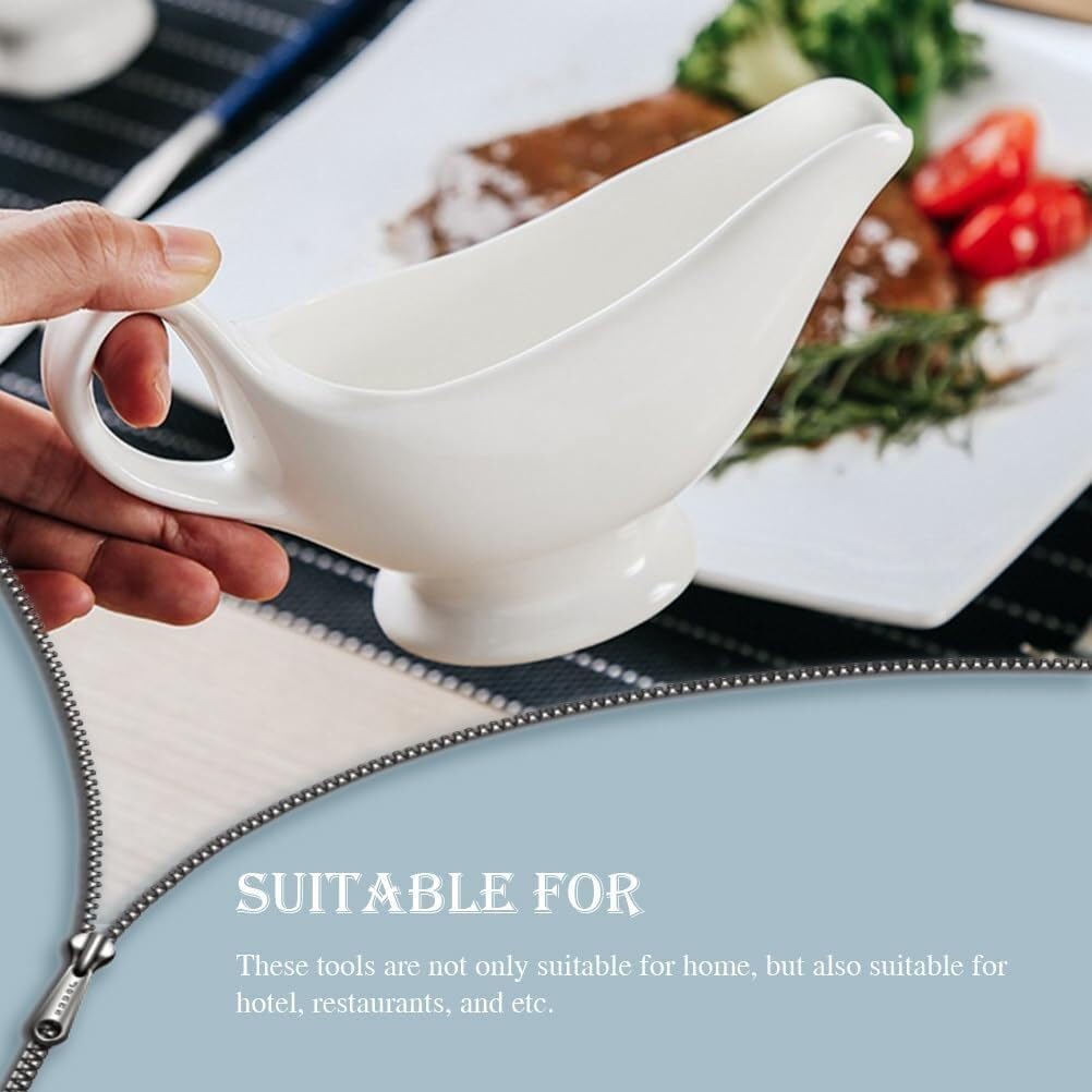 Sauciere Bankett Keramik Sauciere Sahnekännchen Mit Griff Saucenspender Gewürzschale Serviergeschirr