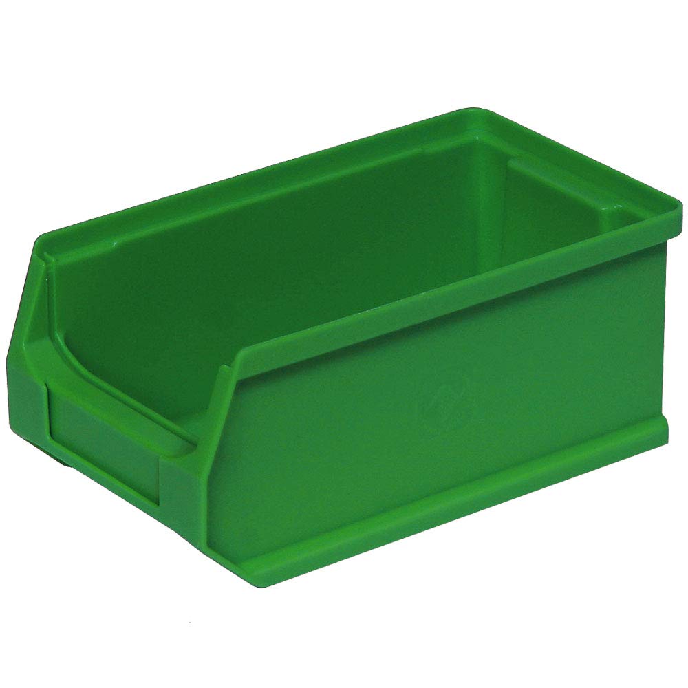 BRB Lot de 25 boîtes à empiler pour empilage de fenêtre Vert Capacité 0,85 l 175 x 100 x 75 mm Rails de Suspension Murale