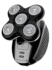 Remington Rasoio elettrico per uomini calvi (5 testine di taglio, risultati ravvicinati della pelle (0,2 mm), impermeabile, rifinitore per dettagli, durata 50 minuti, tasca per capelli facile da