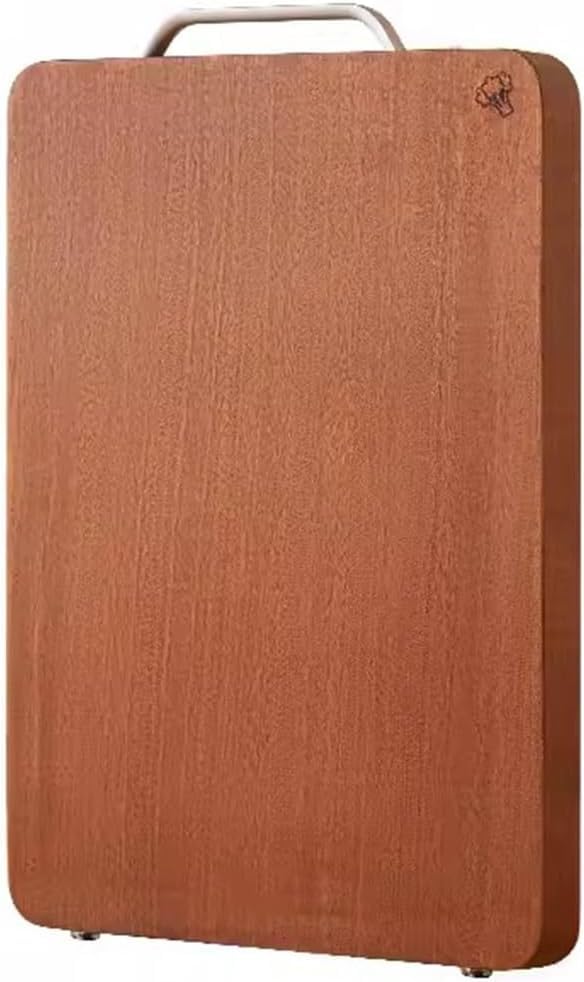 Planche à découper en bois anti-débordement avec rainure jus pour viande et fruits