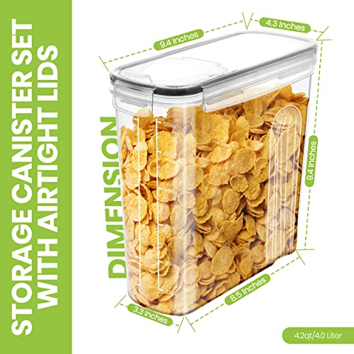 Utopia Kitchen Cereal Containers Storage - Liter Airtight Food Storage Containers & Cereal Dispenser For Pantry Organization And Storage thumb #1