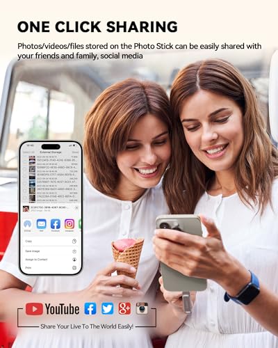 Blanbok+ Mfi Certified 128Gb Flash Drive For Iphone Photo Stick, Usb Thumb Drive Memory Stick High Speed Usb Drive Photo Storage For Iphone Usb Stick Compatible For Iphone/Ipad/Android/Pc thumb #5