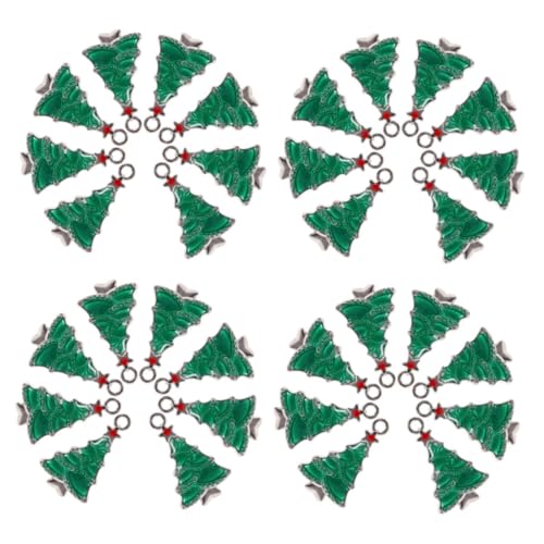 Bijoux pour colliers et bracelets loisirs créatifs de Noël avec breloques sapin