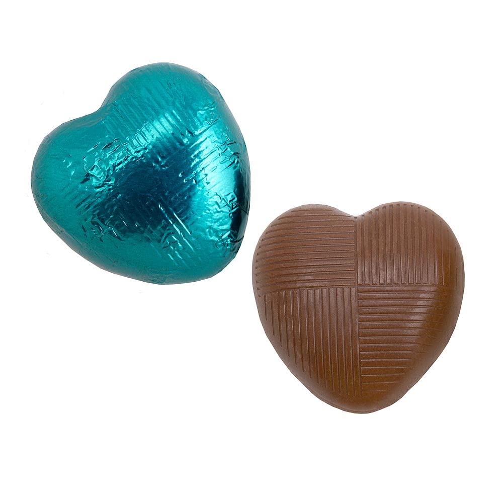 Italian Options Milk Chocolate Foiled Hearts, 30 Chocolates, Purple Foil — view 35
