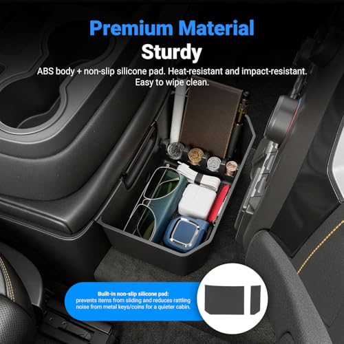 Image of Center Console Hanging Organizer Box Compatible with 2019-2026 Chevy Silverado GMC Sierra 1500 20-26 2500HD 3500HD Console Storage Box Replacement for 2019-2026 Chevy Silverado Accessories