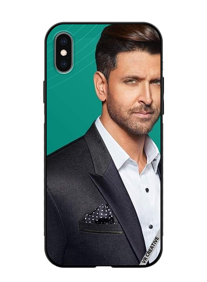 VR Creative Protective Case Cover For Apple iPhone X/XS Bollywood Actor Hritik Roshan Design Multicolour NR595365