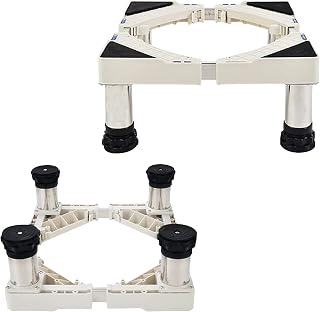 Washing Machine Stand Base Mini Fridge Freezer stand Moisture Proof Mini Washing Machine dishwasher Holder Stand Length 38-56cm Floor Trays for Ice Maker,Plant Container,Anti-rust,