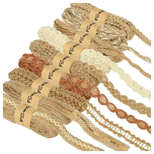 23+ Stunning Fall Garland Ideas for a Cozy Home Decor 4 VGOODALL 9 Rolls Jute Ribbons Lace Craft Ribbon 18 Meters for Crafts Wraping Gifts Party Holiday and Rustic Wedding Decorations
