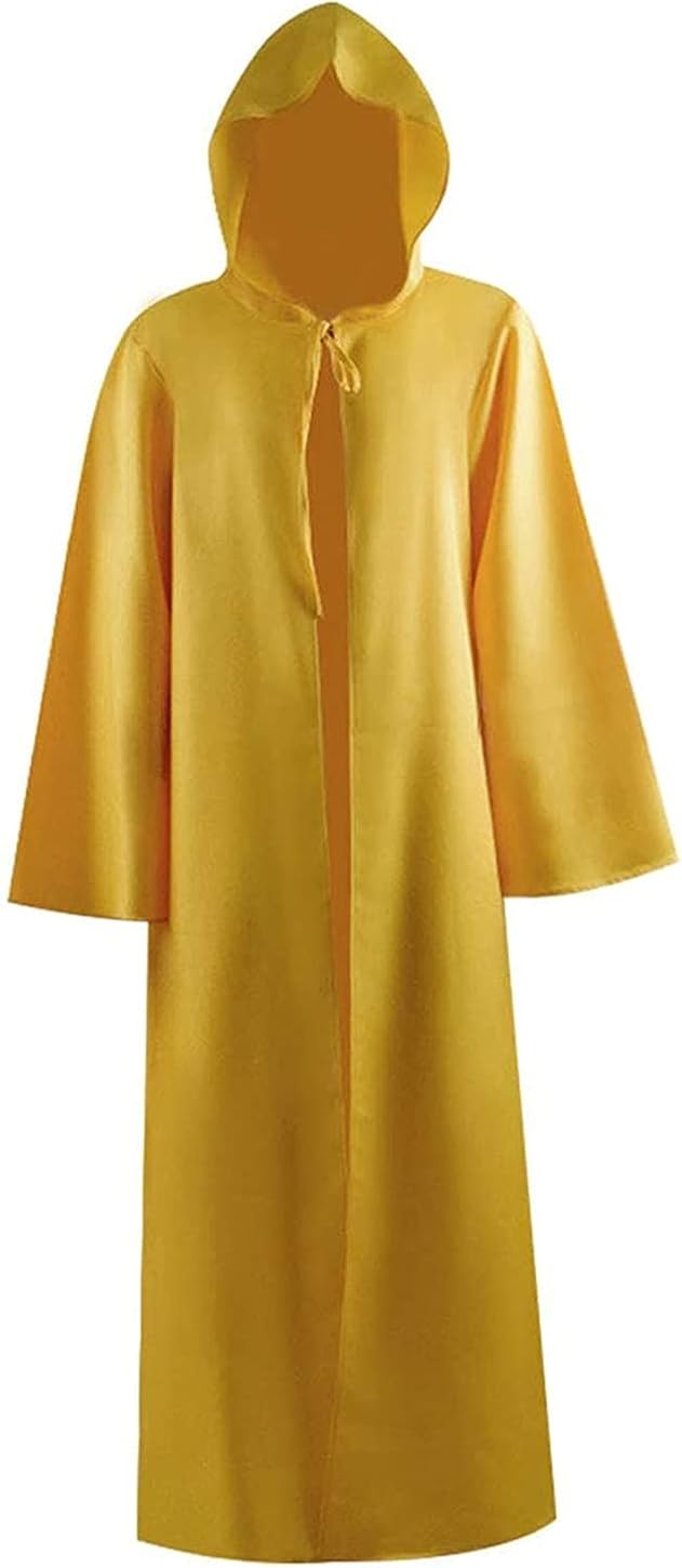 Miniatura 4 de Disfraz de túnica Jedi para hombre disfraz de caballero adulto capa de Halloween túnica con capucha