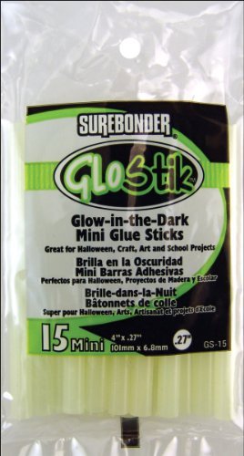Surebonder Mini Glue Stick Glo-In-The-Dark 4 " Bagged