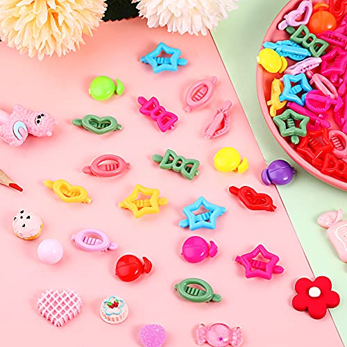 Pinzas para cabello niñas 50 piezas color clásico miniatura 7