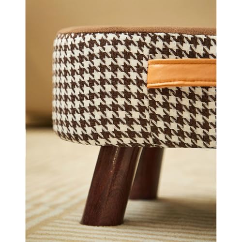 Schuhregal aus Stoff, stapelbares Design mit Holzbeinen, tragbarer Griff für Eingangsbereich und Wohnzimmer, platzsparende Organisationslösung