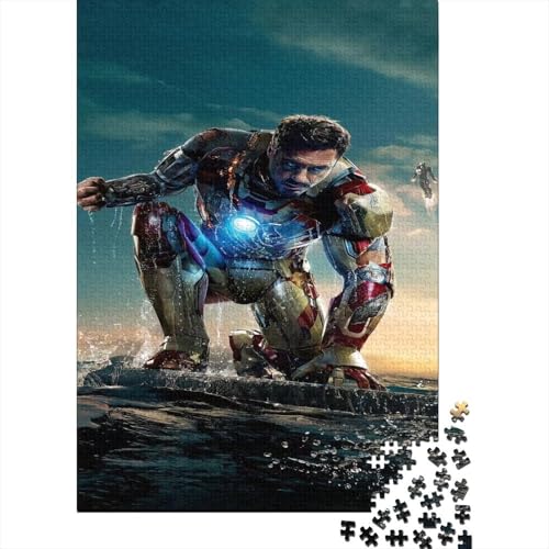 Iron Man Rompecabezas De 1000 Piezas Rompecabezas De Diversión FamiliarRompecabezasRegalos para AdultosAdecuado para Todos Los Adultos Y Niños 1000pcs (75x50cm)