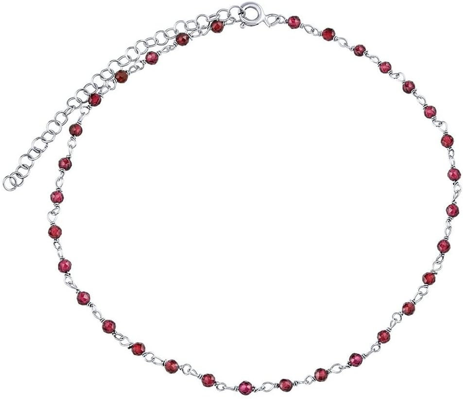 Bracciale SILVEGO Donna In Argento Sterling 925 Con Pietre Naturali - Rodiato, Ipoallergenico, Lunghezza Regolabile - 6