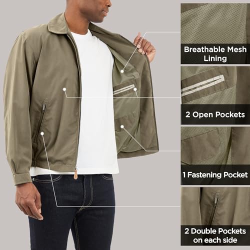Image of London Fog Men's Auburn Zip-Front Golf Jacket