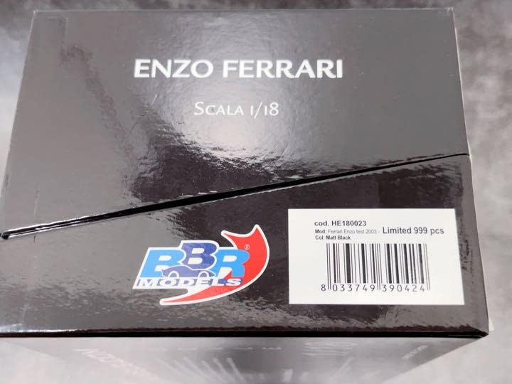 京商ENZOフェラーリテスト2003ブラックミニカー 1/18 BBR製 BBR Models 1:18 Ferrari Enzo Testcar Monza 2003 Special