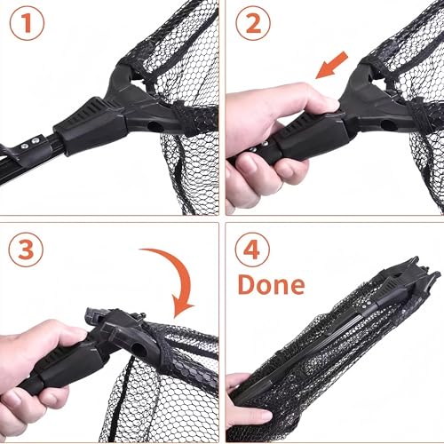V-CHEETONG Rede de captura de cobra com alça telescópica, ferramentas para manusear cobras e répteis