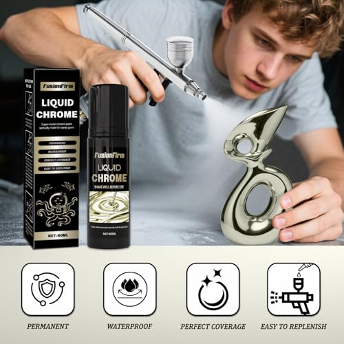 image for FusionFirm Liquid Gold Leaf Paint Kit - Alcohol-Based Quick Dry Ultra 