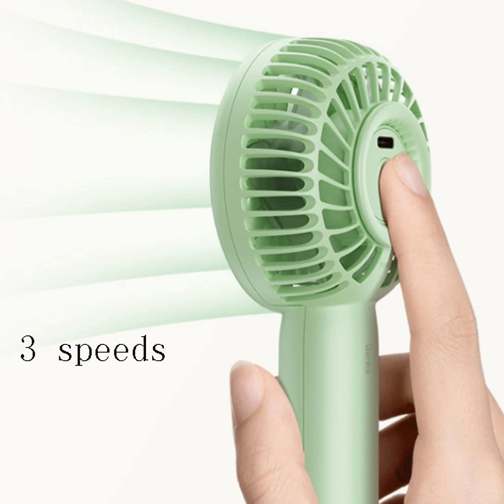 Mini Ventilatore Silenzioso, Ventola Portatile Portatile/da Collo/da scrivania, Ventola di Raffreddamento 3 in 1, Ventola Portatile USB, Mini Ventilatore con Cordino, 3 velocità, Ufficio, Viaggio