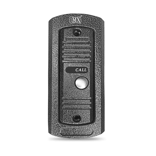Image of MX Video Door Phone Call Button - Waterproof Outdoor Doorbell for Home, Villa, Apartment & Office, Wired Video Intercom System with 1 Call Button, Durable Security Entry Access