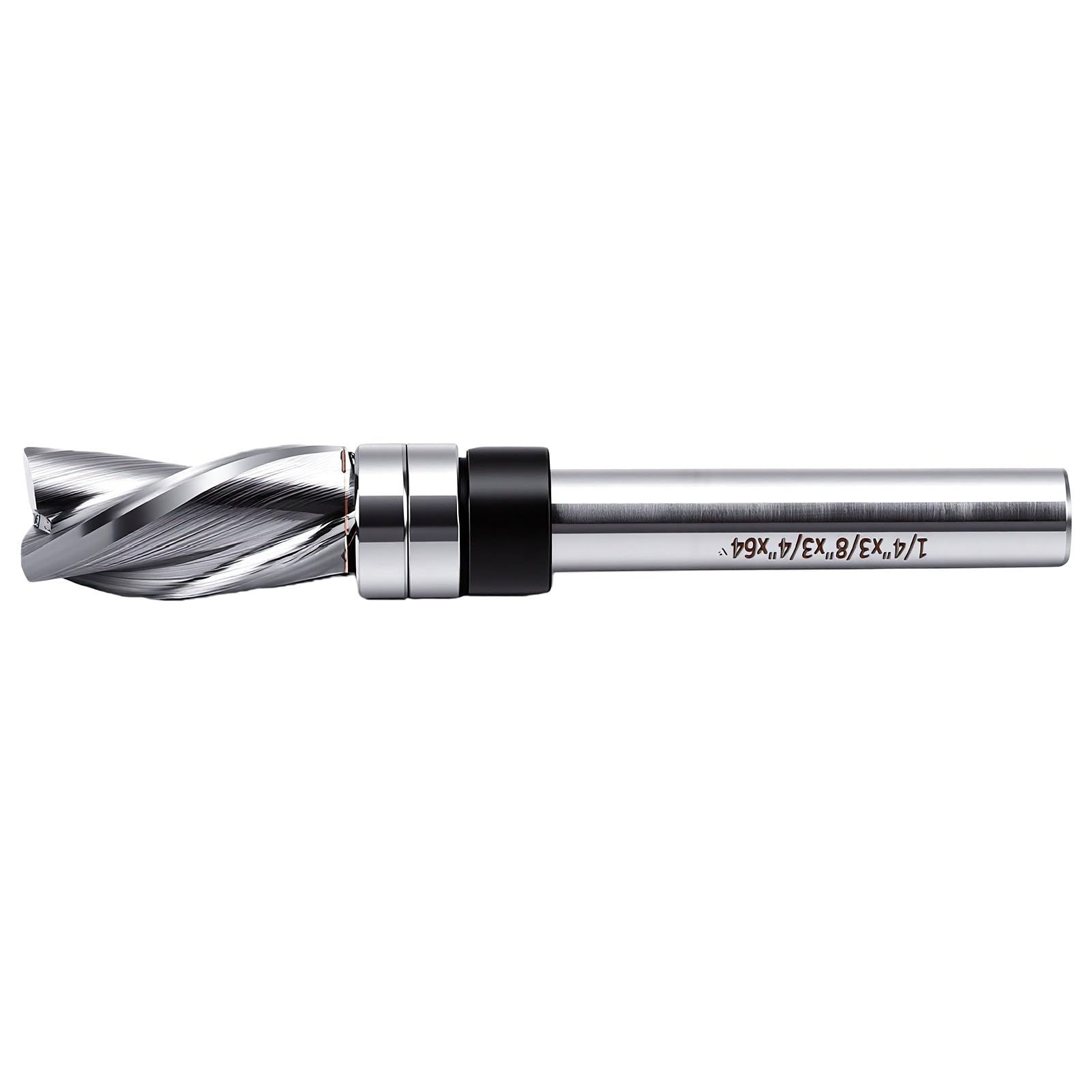 ASHATA Fresa de Corte Helicoidal para Enrasar 3/8 Pulgada Carburo Trabajo