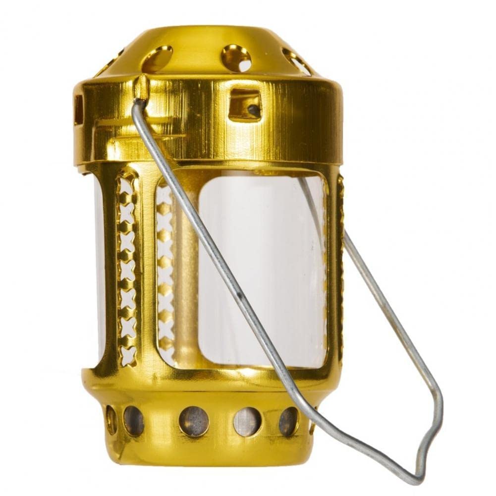 1pc Candle Lantern Mini Bright Aluminium Alloy Brass Night Fishing Hanging Candle Lamp Outdoor Camping Angling Candle Lantern