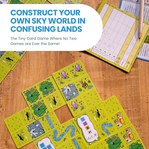 Confusing Lands juego de mesa compacto para 1-2 jugadores miniatura 3