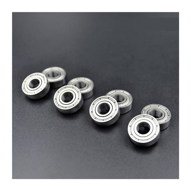 Namiar 10 sztuk 683 684 685 686 687 688 689 693 694 695 696 697 698 ZZ 2Z 686ZZ 695ZZ 696ZZ miniaturowe łożysko łożyska kulkowe zwykłe (698ZZ 8x19x6mm)(697zz 7x17x5mm)