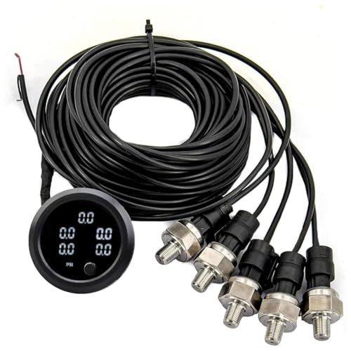 ZHSYMX �� 5�� �z���C�g�f�B�X�v���C �G�A�T�X�y���V�������̓Q�[�W 2�C���` 52mm �G�A���C�h��C���Q�[�W 220PSI 5���� 1/8NPT�Z���T�[�t��