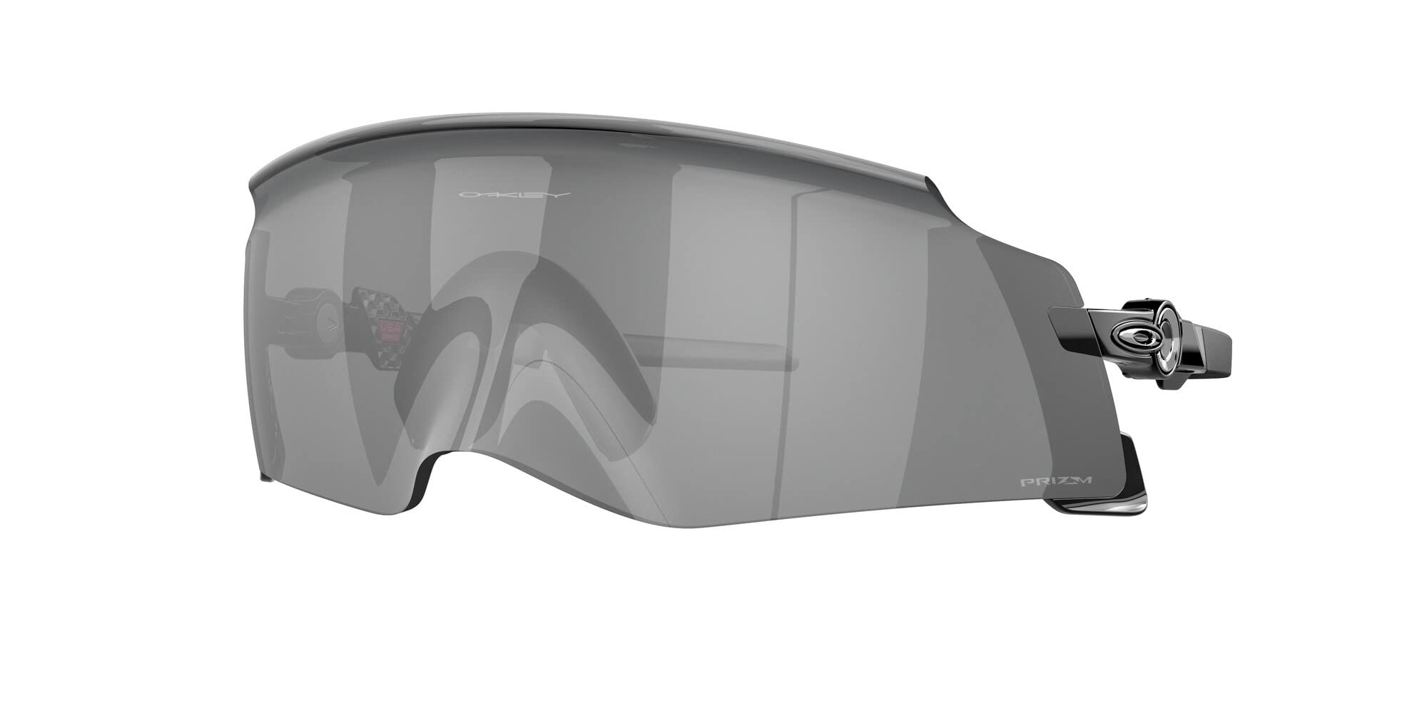 Oakley OO9455 Sunglasses Bundle OO 9455 KATO 945501 Polished Black and Large Red leash Accessory kit
