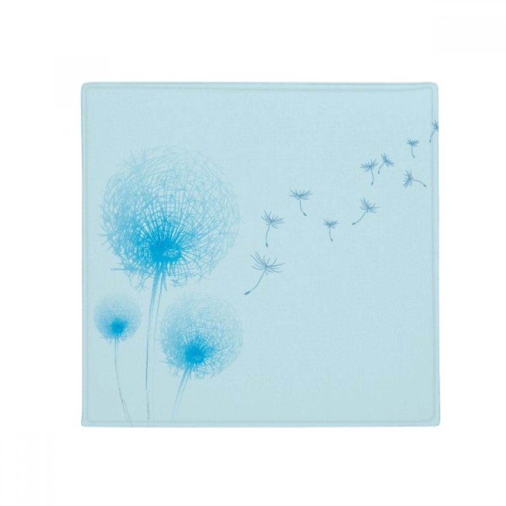 Tapis antidérapant pissenlit bleu idéal pour cuisine et coin repas de vos animaux