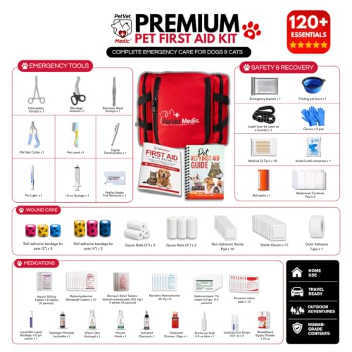 Image of Premium Pet First Aid Kit Dog & Cat Vet-Curated Complete Kit