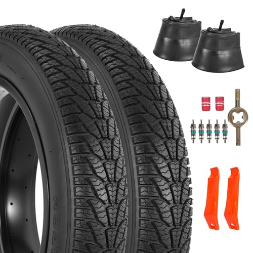 2-Pack 20×4.0 Fat Bike Tire, 20 Inch Mountain Bike Tires &