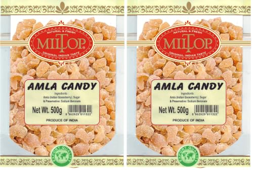 Image of Miltop Dried Amla Candy, 500g (Pack of 2)