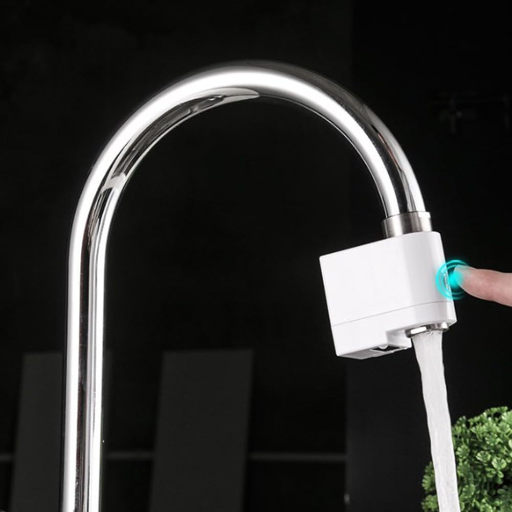 Dispositif d'économie d'eau automatique à induction pour robinets de cuisine et de salle de bain avec capteur sans contact, arrêt automatique en 3 minutes et mousseur anti-éclaboussures