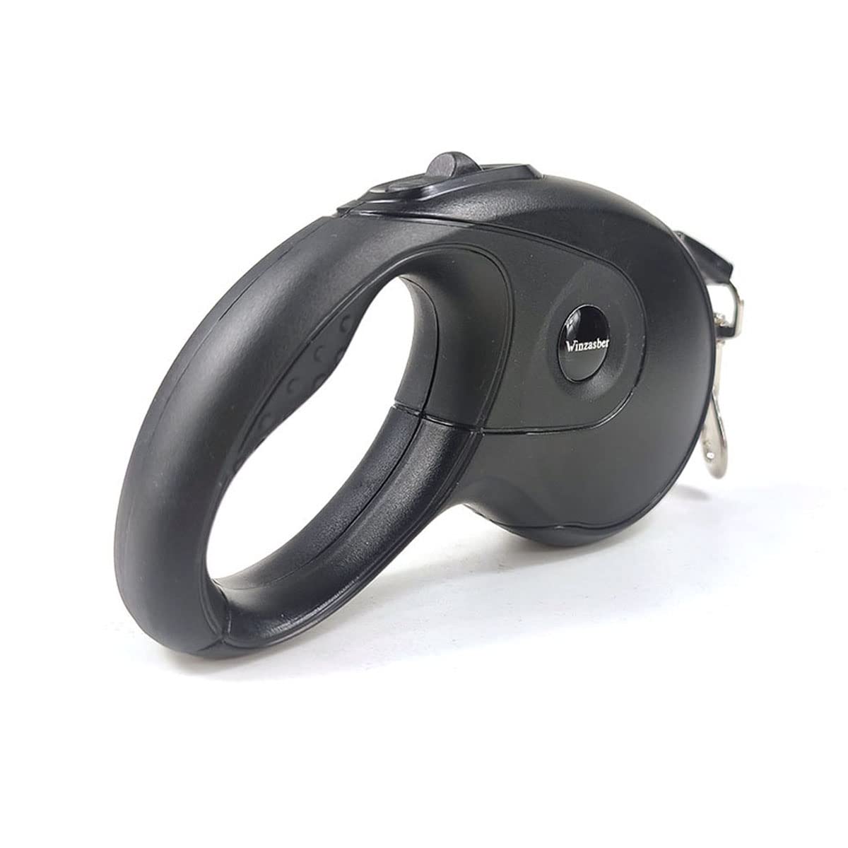 Winzasber Correas Extensibles para Perros, Cinta Flexible para Adiestramiento y Paseo (Negro, 3 Metros)
