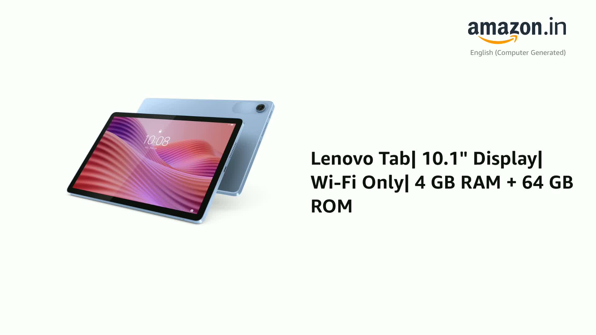 Lenovo Tab 10.1 Inch Wi-Fi Tablet Lenovo Tab 10.1 Inch Wi-Fi Tablet