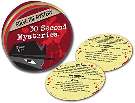 University Games Mystery, Mind and Logic - 30 Second Mysteries Red - 1