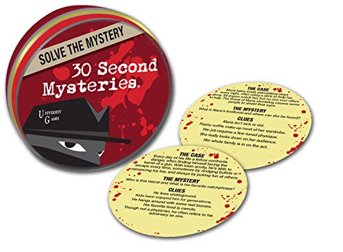 University Games Mystery, Mind And Logic - 30 Second Mysteries Red #TOP1
