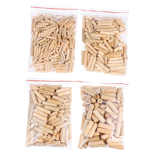 PRETYZOOM Wooden Needle Round Raft Wood Pin Nails 500 Pcs Dowel Pin Chairs Dowel Hardwood Connectors