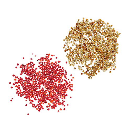 COLLBATH Natural River Gravels Fish Tank Pebbles Colored Sand Bottom Aquarium Substrate 2 Sets Decorative and Easy to Use