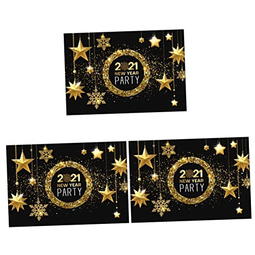 Abaodam 3 Pçs Crianças Adereços De Natal Banners De Pano Fundo Contagem Regressiva Papel De Parede S