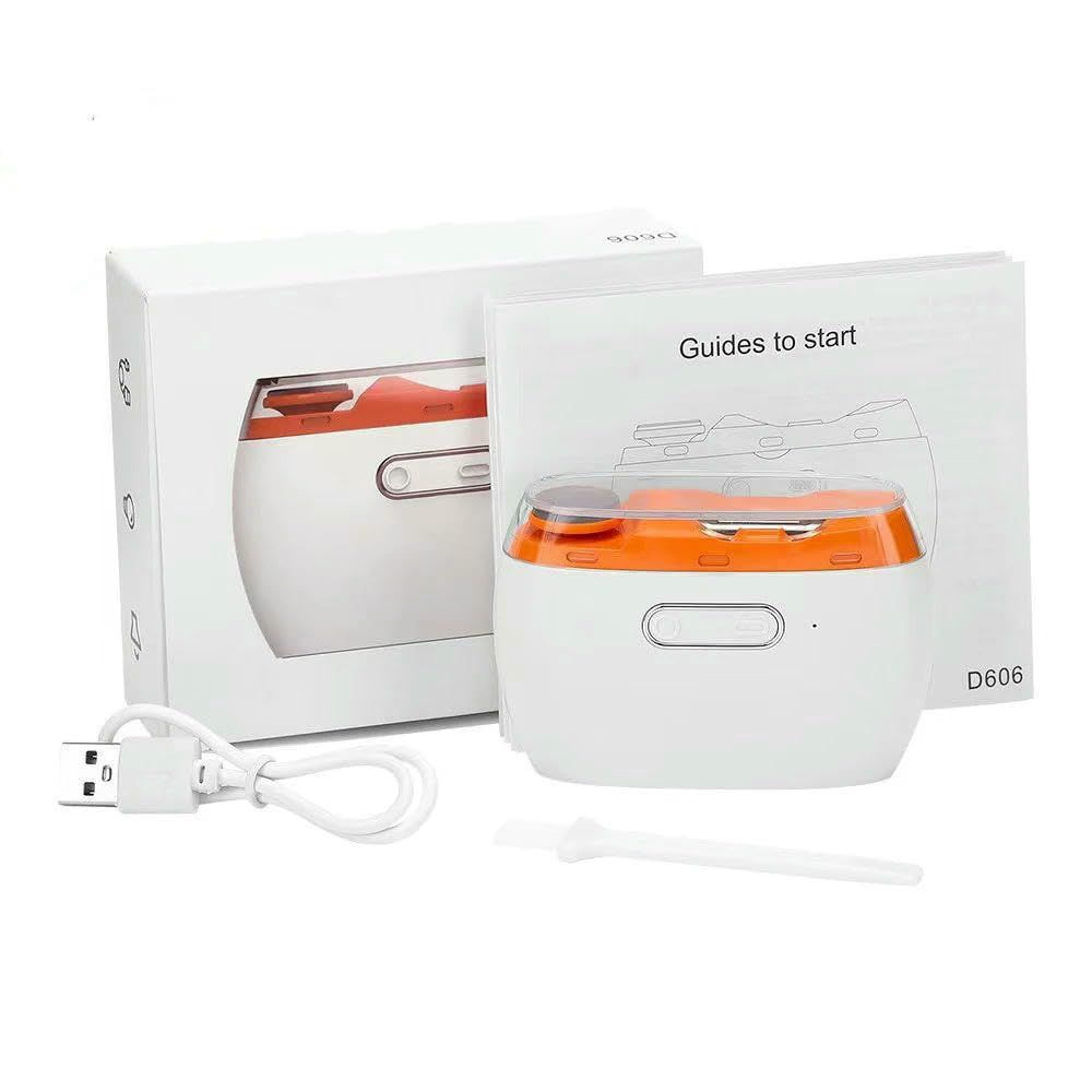 DYRBF - Cortaúñas eléctrico automático, multifunción, pulido de uñas, carga USB, cortador automático de uñas con luz