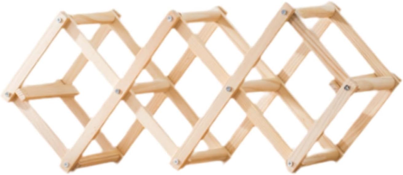 Organizador de Vinos de Madera Apilable para 5 Botellas