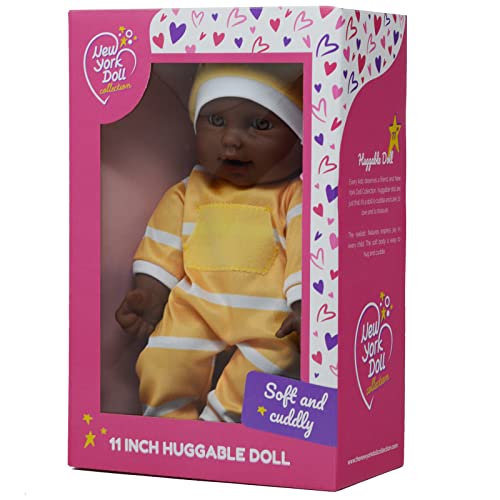 Image of The New York Doll Collection 11 inch Soft Body Baby Doll in Gift Box - 11 inch Baby Doll Toy for Kids, Boys, Girls and Toddlers - Baby Doll Pacifier Accessory Included