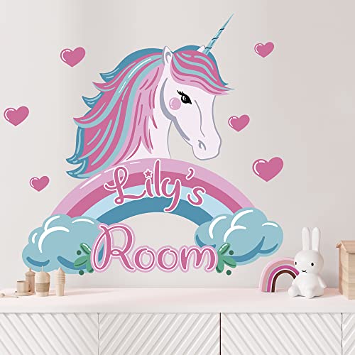 Vinilo Decorativo Unicornio para Pared Rosa miniatura 2