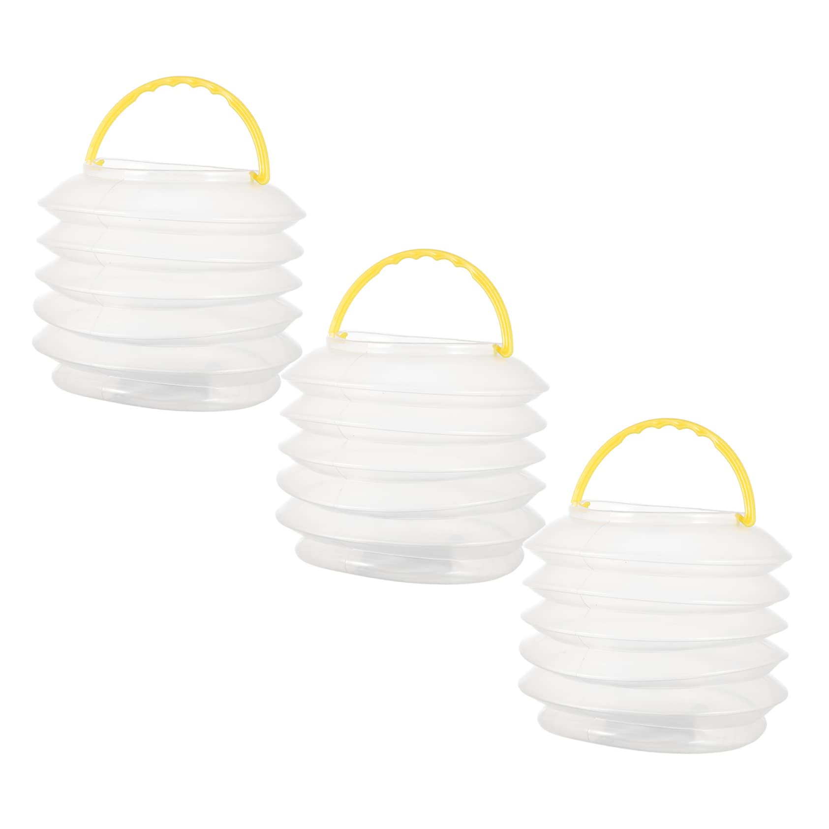 3pcs Telescopic Pen Holder Watercolor Brush Cleaner Container Holder Brush Basin Collapsible Wash Bin Wash Brush Water Collapsible Washer Brush Washer Tub White Wash Bucket Plastic