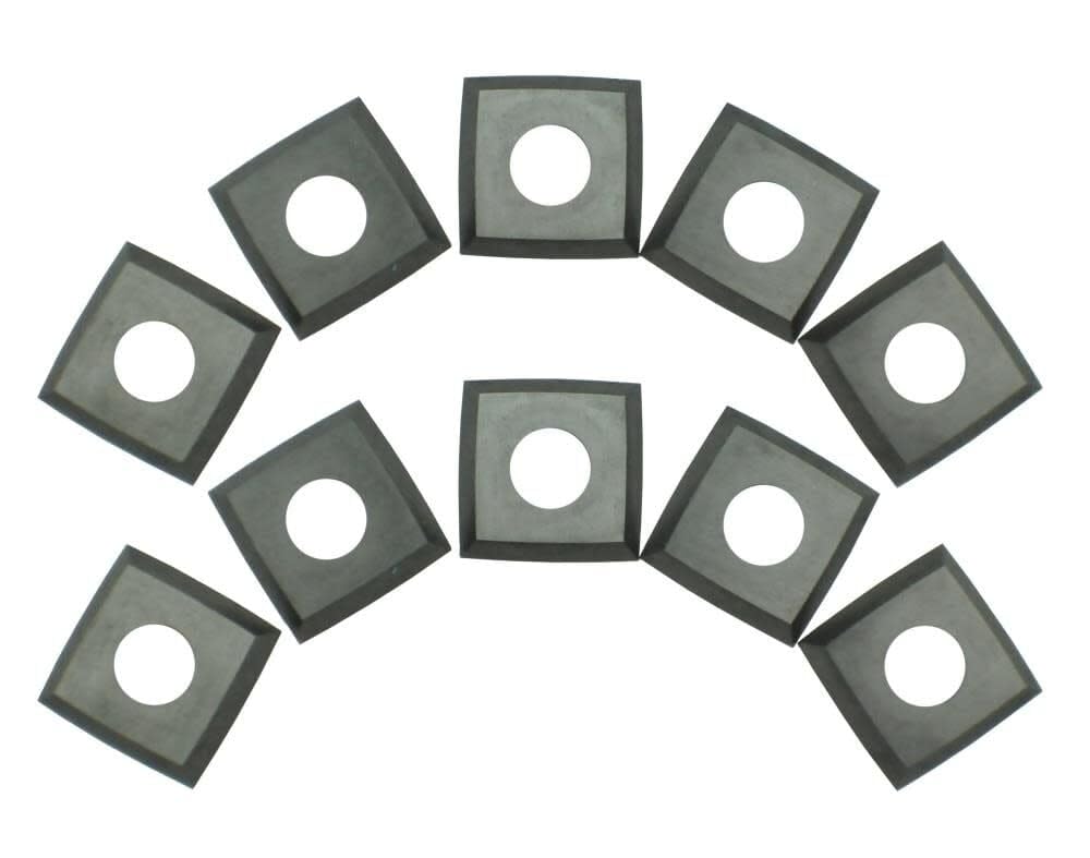 Rikon Carbide 4-Edge Helical Cutter Inserts For Planer Jointers Pack 10