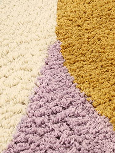 RugVista Badematte Oceana, 90 x 60 cm, Rechteckig, Mittelflor, Moderner Badteppich, Maschinenwaschbar bis 30°C, 100% Baumwolle, Multi – Bild 5