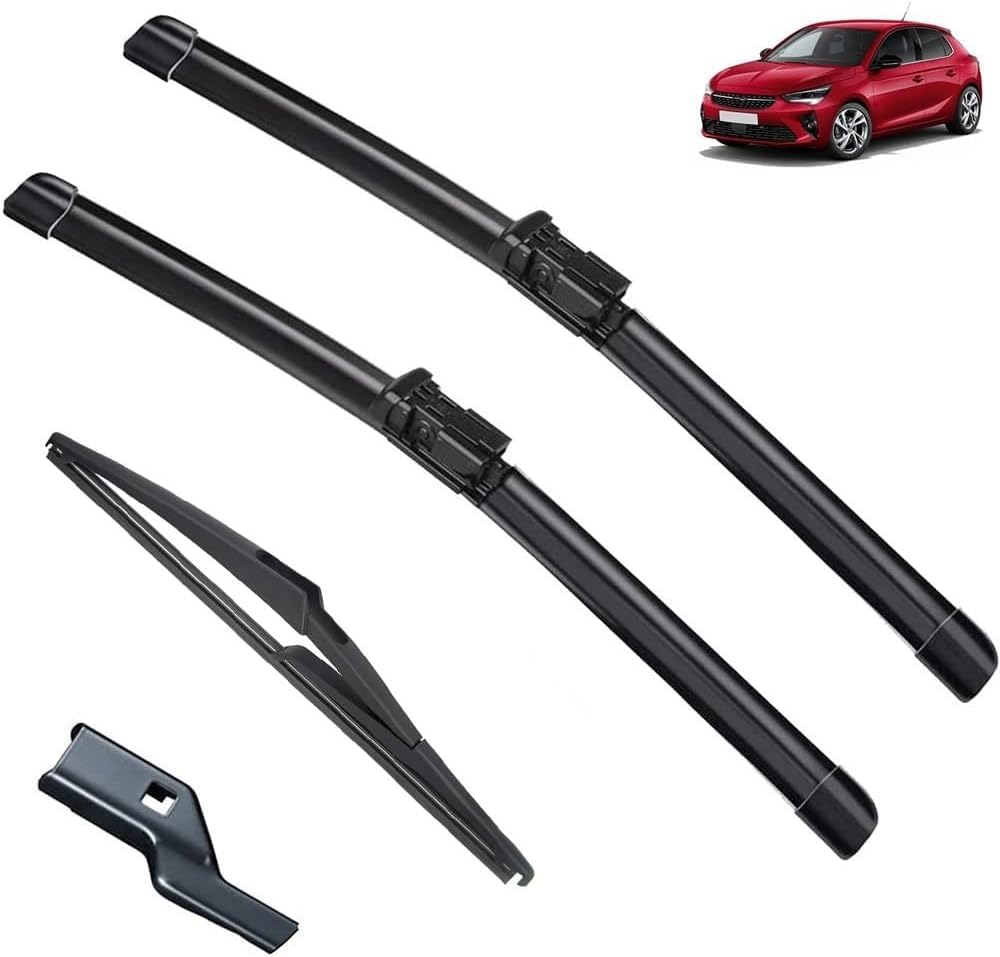 MadongJ Windshield Windscreen Wiper Blades for Vauxhall Opel Corsa F Corsa-e 2019-2023, Replacement Blades All-Weather Performance Streak-Free Windshield Wipers
